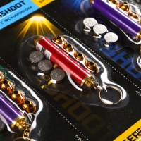 Фонарик лазер с 5 насадками и с кольцом МИКС Фонарик лазер с 5 насадками и с кольцом МИКС