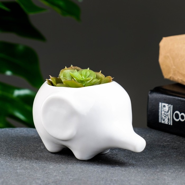 Горшок Горшок "Слоник Уайти" 10х7х6,5см