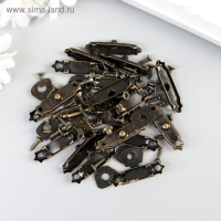 Замок металл для шкатулки бронза + гвозд. набор 10 шт 1,5х2,7 см Замок металл для шкатулки бронза + гвозд. набор 10 шт 1,5х2,7 см