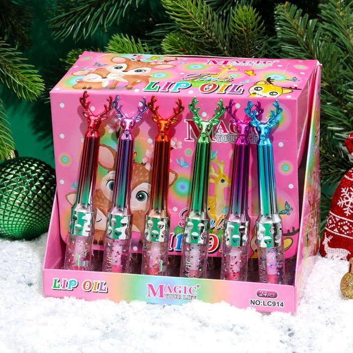 Новый год. Блеск для губ новогодний &laquo;Олень&raquo;