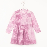 Платье детское KAFTAN "Dream" р.32 (110-116), лиловый тай-дай