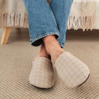 Тапочки мужские, размер 44-45, цвет бежевый