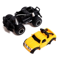 Джип радиоуправляемый &laquo;Пикап&raquo;, работает от батареек, цвет жёлтый