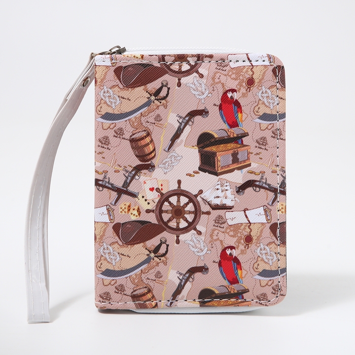 Кошелёк детский на молнии &laquo;Выбражулька&raquo;, цвет бежевый