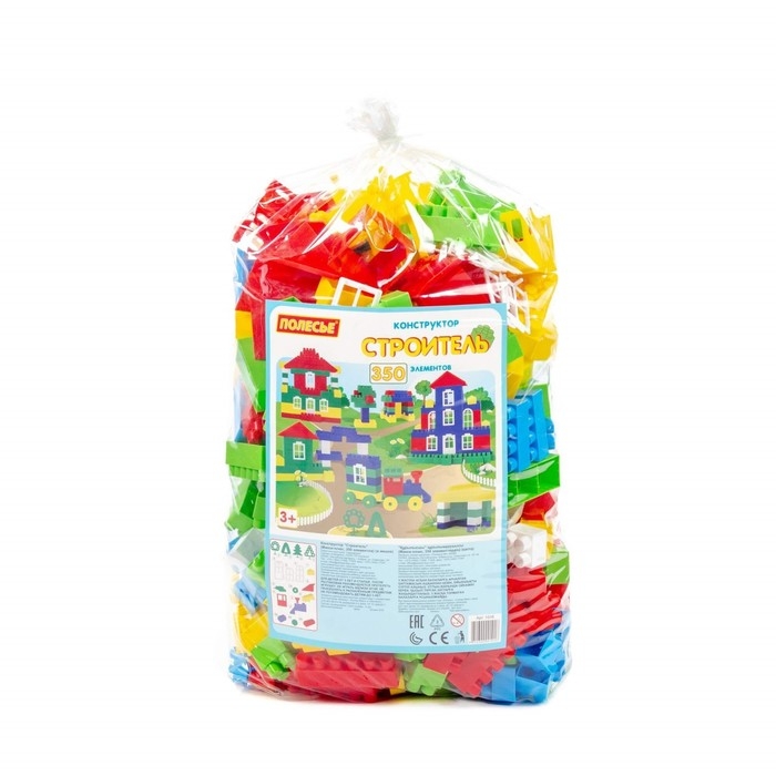 Конструктор &laquo;Строитель&raquo;, 350 деталей