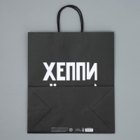 Пакет подарочный крафтовый, упаковка, &laquo;Пездей тебе&raquo;, 28 х 32 х 15 см