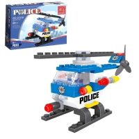 Конструктор Полиция &laquo;Вертолёт&raquo;, 68 деталей