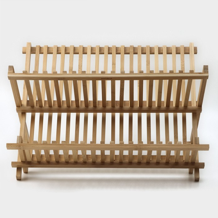 Сушилка для посуды «Бамбуковый лес», 43×38 см, 2 яруса Сушилка для посуды «Бамбуковый лес», 43×38 см, 2 яруса