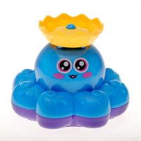 Игрушка для ванны &laquo;Осьминожка - фонтанчик&raquo;, кружится, на батарейках, цвет МИКС, Крошка Я