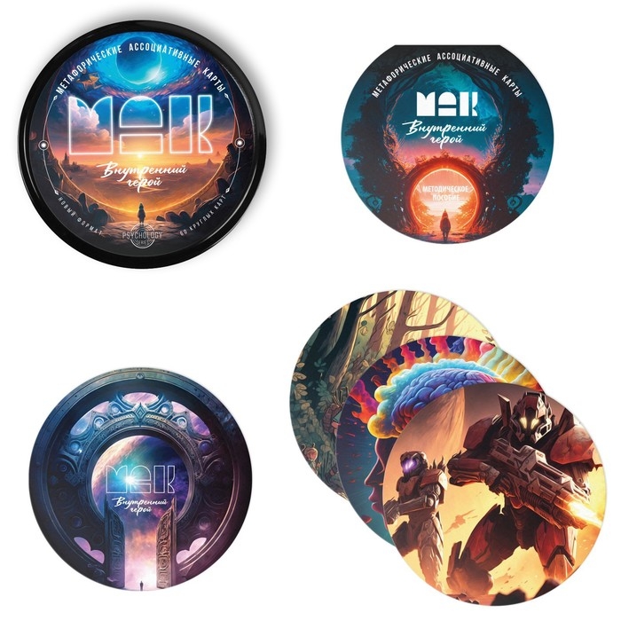 Метафорические ассоциативные карты «Внутренний герой», 60 карт (9х9 см), 16+ Метафорические ассоциативные карты «Внутренний герой», 60 карт (9х9 см), 16+