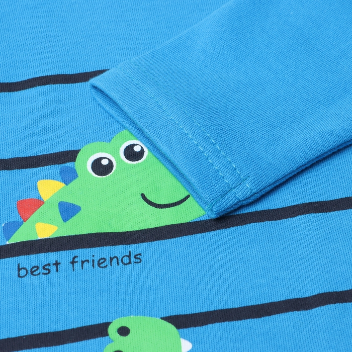 Лонгслив для мальчика, цвет тёмно-бирюзовый, рост 98 см