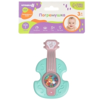Погремушка «Гитара», 12 см, цвет МИКС, Крошка Я Погремушка «Гитара», 12 см, цвет МИКС, Крошка Я