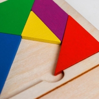 Игра головоломка деревянная «Танграм» (цв, бол) Игра головоломка деревянная «Танграм» (цв, бол)