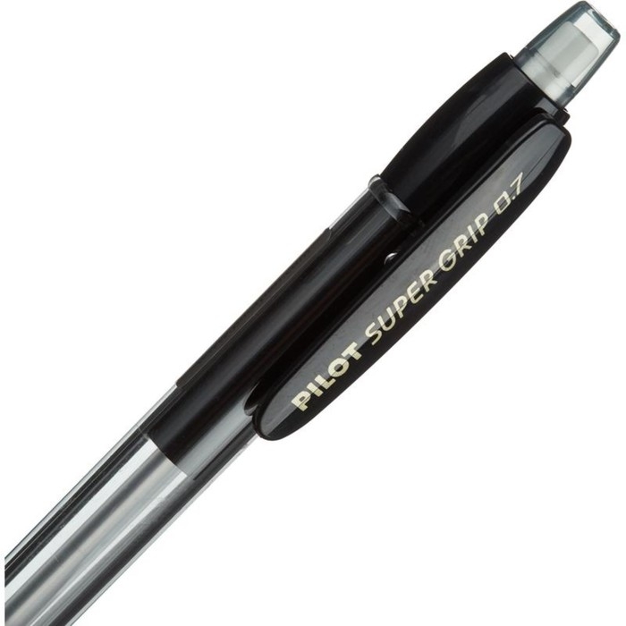 Карандаш механический Pilot 0.7 мм Super Grip резиновый упор, черный