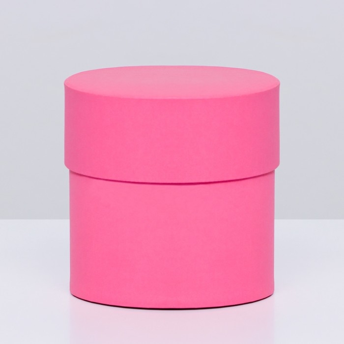 Шляпная коробка розовая, 10 х 10 см