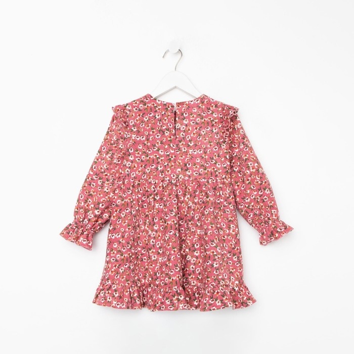 Платье детское KAFTAN Платье детское KAFTAN "Цветы", р. 30 (98-104), розовый