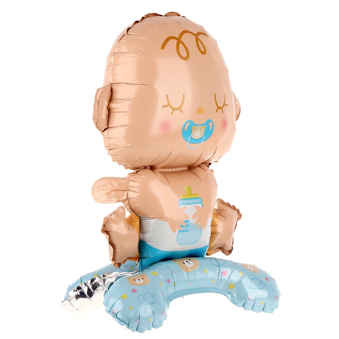 Шар фольгированный 25" &laquo;Мальчик-малыш&raquo; на подставке, под воздух