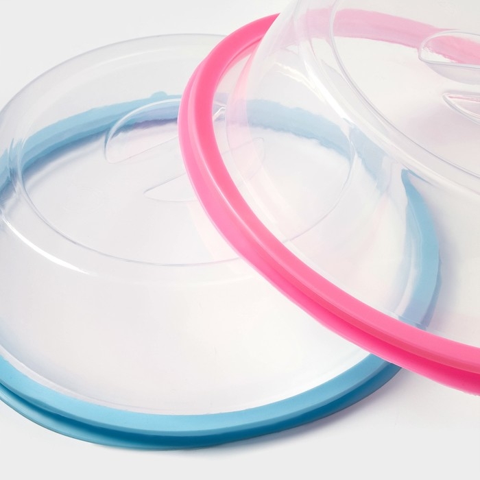 Крышка для СВЧ Доляна, 20&times;20&times;6 см, цвет МИКС