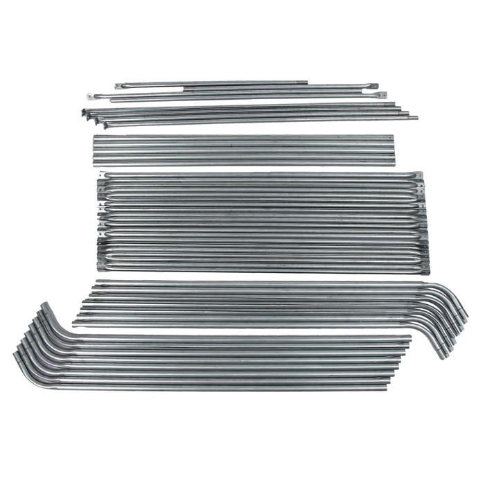 Теплица, 6,1 &times; 2,45 &times; 2,1 м, оцинкованный металл, профиль d = 25 мм, чехол из спанбонда 90 г/м&sup2;