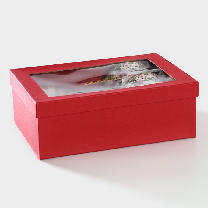 Сервиз фарфоровый чайный Доляна &laquo;Бланко&raquo;, 4 предмета: 2 чашки 220 мл, 2 блюдца d=14,2 см, цвет белый