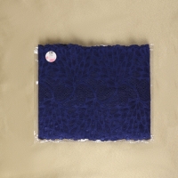 Кружевная эластичная ткань &laquo;Павлиний хвост&raquo;, 180 мм &times; 2,7 &plusmn; 0,5 м, цвет тёмно-синий