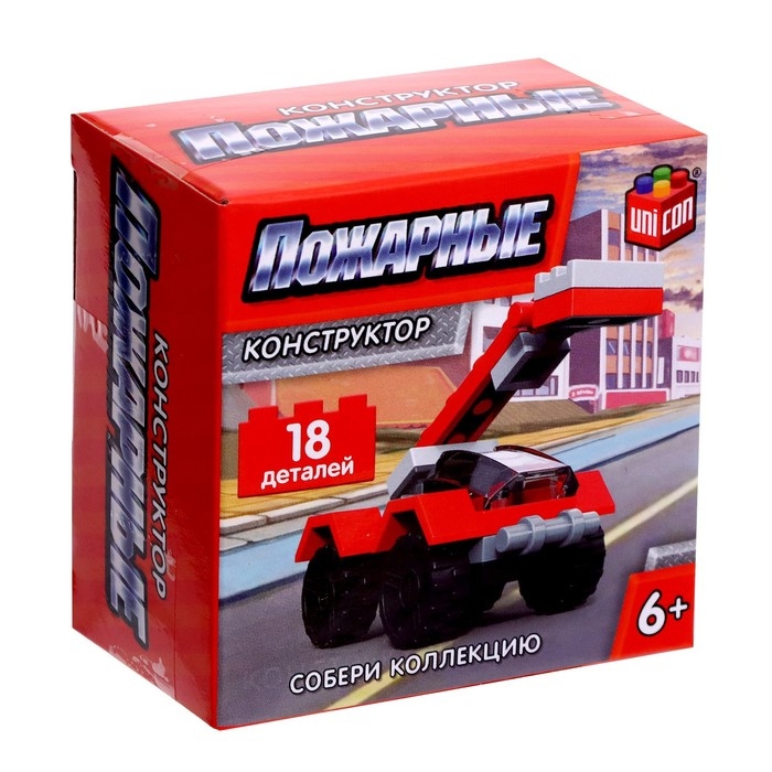 Конструктор Город &laquo;Пожарная машина&raquo;, 18 деталей