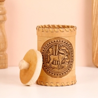 Туес "Лось", 8 х 8 х 14 см, береста Туес "Лось", 8 х 8 х 14 см, береста