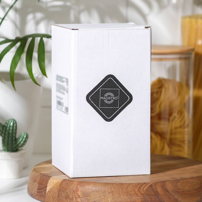 Банка стеклянная для сыпучих продуктов с бугельным замком Magistro «Эко», 1,2 л, 10×20 см Банка стеклянная для сыпучих продуктов с бугельным замком Magistro «Эко», 1,2 л, 10×20 см