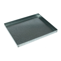 Поддон, 44 × 40 × 2 см, металл, серый Поддон, 44 × 40 × 2 см, металл, серый