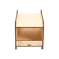 Деревянная кормушка-конструктор &laquo;Пожарная машина&raquo; своими руками, 22 &times; 12 &times; 14 см, Greengo