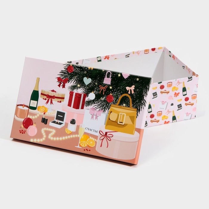 Набор подарочных коробок 6 в 1 &laquo;Happy New year&raquo;, 20 х 12.5 х 7.5 ‒ 32.5 х 20 х 12.5 см, Новый год