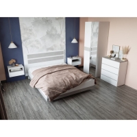 Кровать парящая "Мечта", с/м 1600х2000, Белый/Бетон Кровать парящая "Мечта", с/м 1600х2000, Белый/Бетон