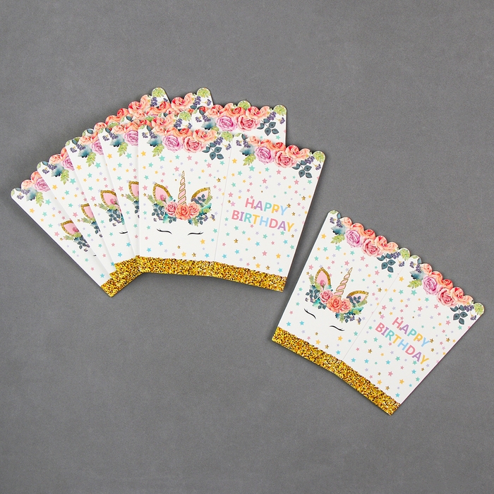 Снек-бокс «Единорожка», набор 6 шт. Снек-бокс «Единорожка», набор 6 шт.