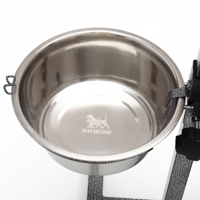 Регулируемая подставка с 2 мисками по 1,8 л, высота подставки 40 см Регулируемая подставка с 2 мисками по 1,8 л, высота подставки 40 см