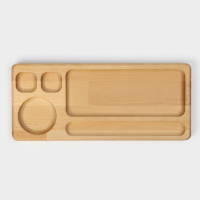 Блюдо для подачи Adelica «Роллы и Суши», 30×13×1,8 см, массив берёзы Блюдо для подачи Adelica «Роллы и Суши», 30×13×1,8 см, массив берёзы