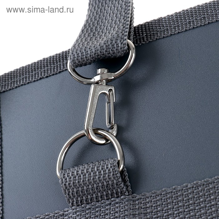 Папка для чертежей и рисунков A3, 420 х 343 х 50 мм, с ручками, пластиковая, молния сверху, 0.9 мм, Папка для чертежей и рисунков A3, 420 х 343 х 50 мм, с ручками, пластиковая, молния сверху, 0.9 мм, "Стандарт" ПР 5, плечевой ремень, серая