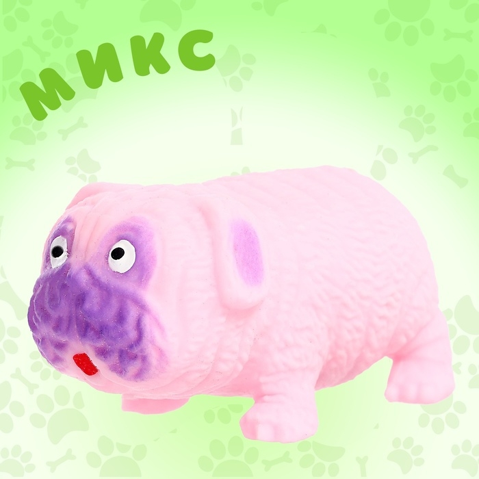 Фигурка-тянучка &laquo;Собака&raquo;, цвет МИКС