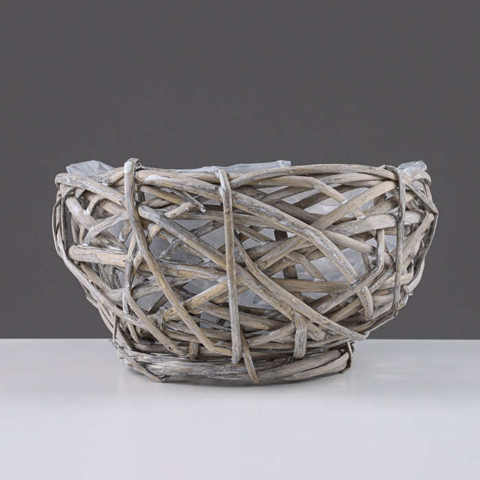 Кашпо, 19x12 см, ива