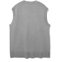 Жилет оверсайз унисекс Tad, светло-серый, размер S/M