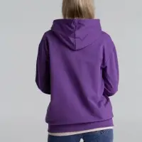 Толстовка на молнии с капюшоном Unit Siverga, фиолетовая, размер XL