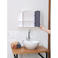 Шкафчик для ванной комнаты с зеркалом &laquo;Орион&raquo;, цвет снежно-белый