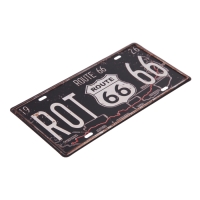 Декоративный номерной знак, "Маршрут 66", 30×15 см Декоративный номерной знак, "Маршрут 66", 30×15 см