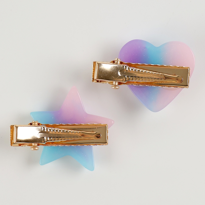 Заколки для волос 2шт, космос Заколки для волос 2шт, космос