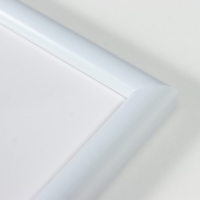 Фоторамка пластик "МИРАМ" 21х29,7 см, (A4) белый (пластиковый экран) Фоторамка пластик "МИРАМ" 21х29,7 см, (A4) белый (пластиковый экран)