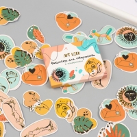 Наклейки для творчества "Абстракция" тиснение золото набор 48 шт 9х7х0,8 см Наклейки для творчества "Абстракция" тиснение золото набор 48 шт 9х7х0,8 см