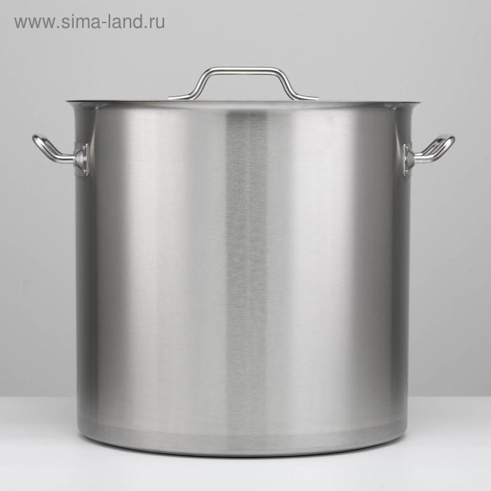 Котёл, 50 л, d=40 см, h=40 см, металлическая крышка, капсульное дно, индукция, нержавеющая сталь Котёл, 50 л, d=40 см, h=40 см, металлическая крышка, капсульное дно, индукция, нержавеющая сталь