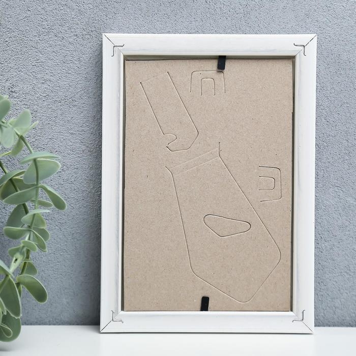 Фоторамка пластик Фоторамка пластик "Камея" 10x15 см, белый