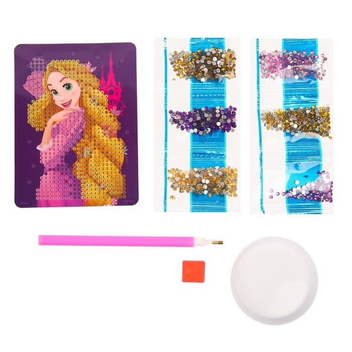 Алмазная мозаика на шкатулке, 12х9х4 см, Принцессы Алмазная мозаика на шкатулке, 12х9х4 см, Принцессы