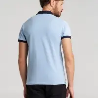 Рубашка поло Prince 190 голубая с темно-синим, размер S