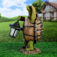 Садовый фонарь "Черепаха с фонарем" 20х18х37см Садовый фонарь "Черепаха с фонарем" 20х18х37см